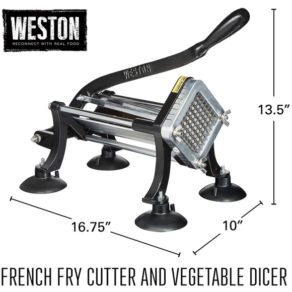 NWOT - Weston- Professional French Fry Cutter and Vegetable Dicer - Steel - Picture 8 of 10